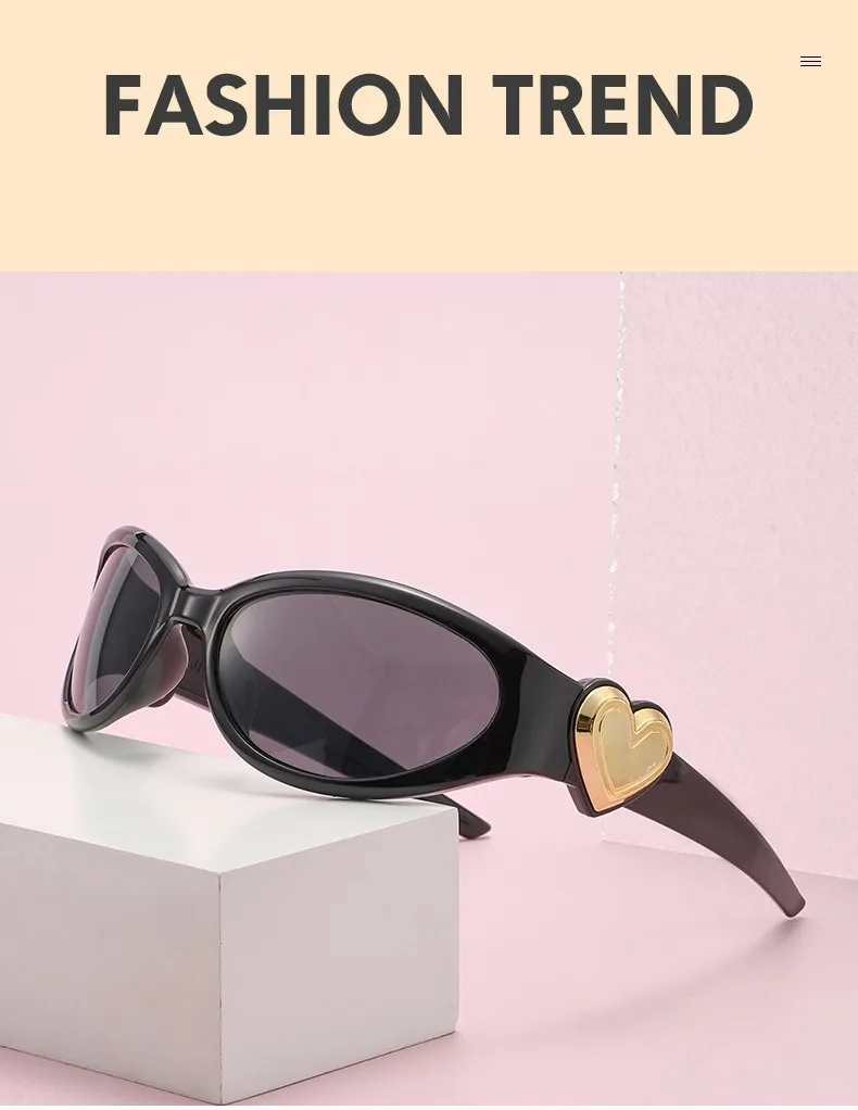 Retro Oval Cat-Eye Sunglasses — product detail 3