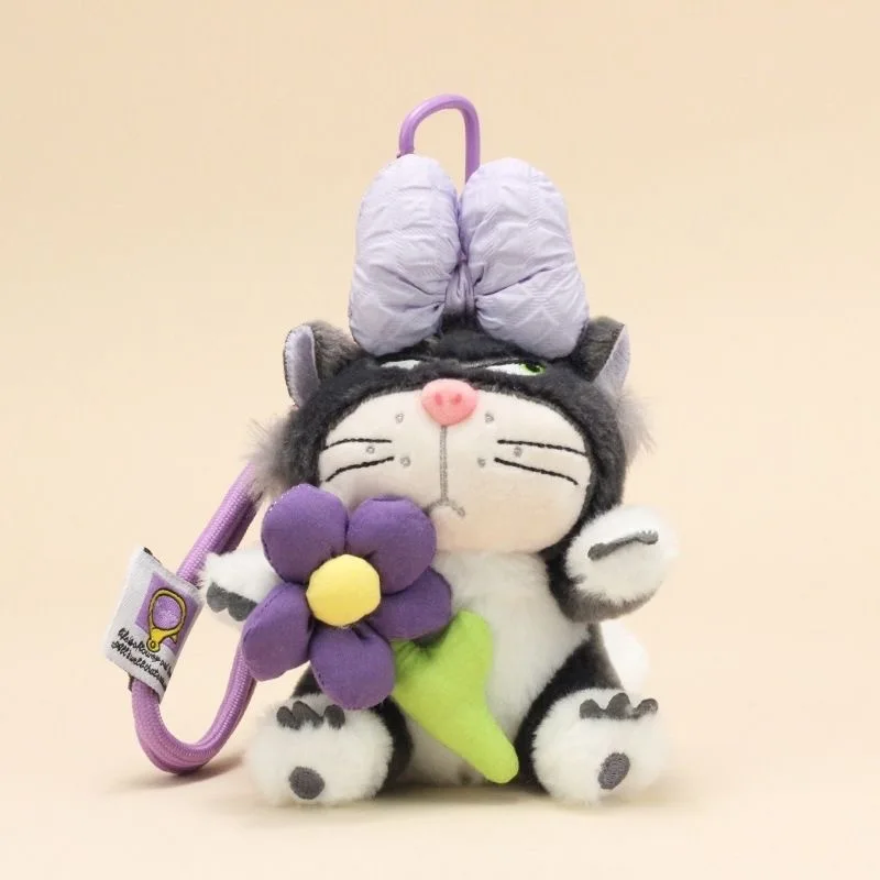 Disney Lucifer the Cat plush toy pendant funny keychain pendant children's birthday gift car decoration Christmas gift
