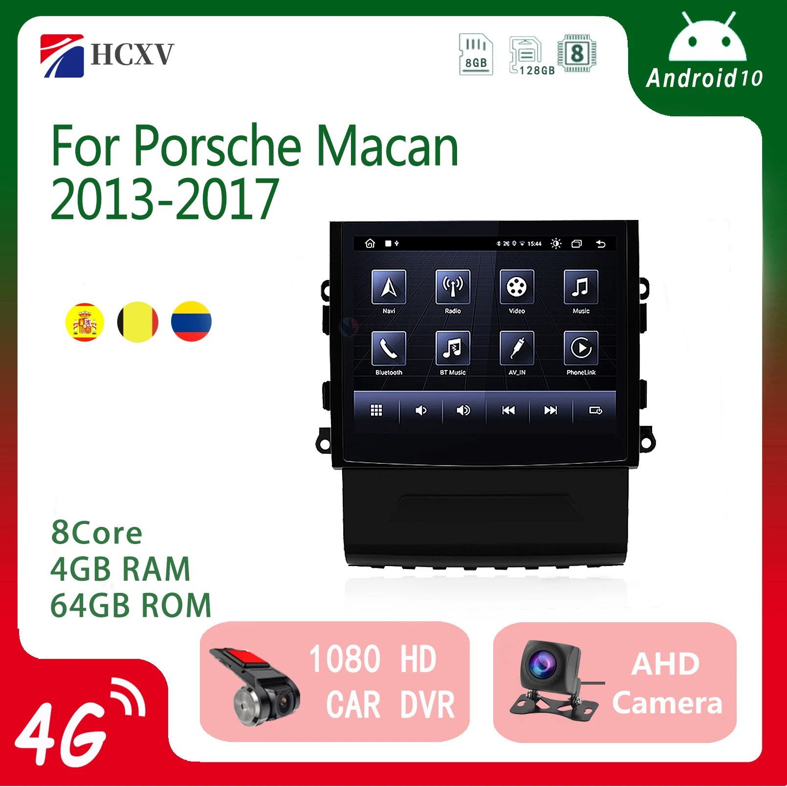 

Car Multimedia Player For Porsche Macan 2013-2017 PCM 3.1 Android Navigation Blue Anti Glare Carplay 4G WIFI Automotivo GPS