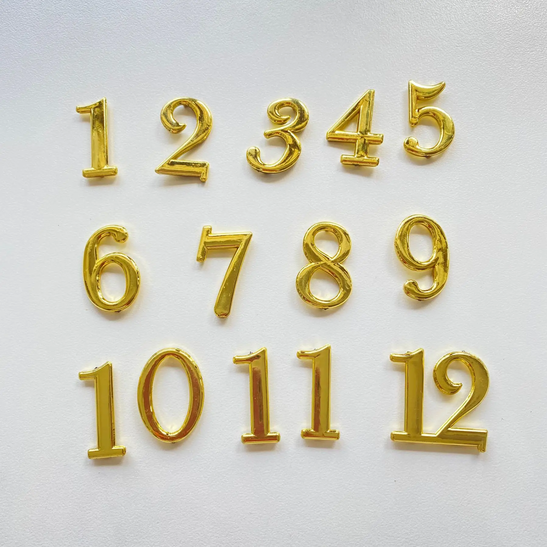 Gold Clock Numerals 2.8CM Figure for Quartz Wall Clock Digit Accessories DIY Repair Clockwork