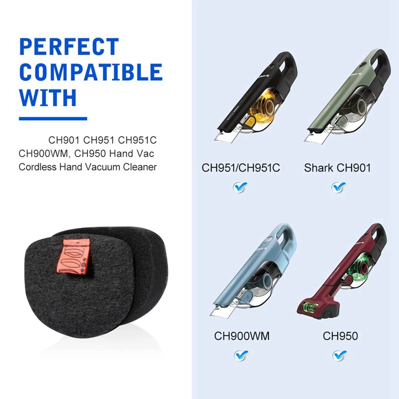 Ersatz schaum & Filz filter kompatibel für Hai ch901 ch950 ch951 ch951c Staubsauger Zubehörteile xftrch900