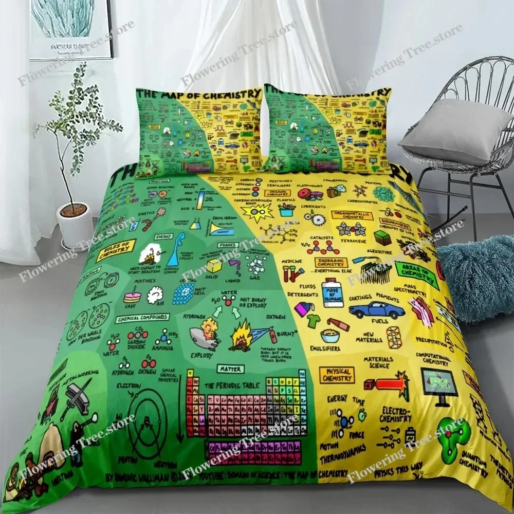 

Mathmatic Knowledge Bedding Set King Queen Double Full Twin Single Size Duvet Cover Pillow Case Bed Linen Set