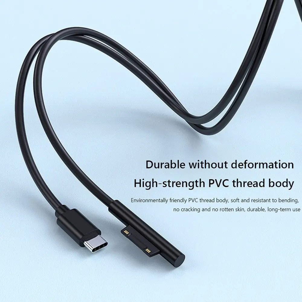 45W 15V 3A Power Supply Charger Adapter USB Type C PD Fast Charging Cable For Microsoft Surface Pro 7/6/5/4/3 Book/Book 2