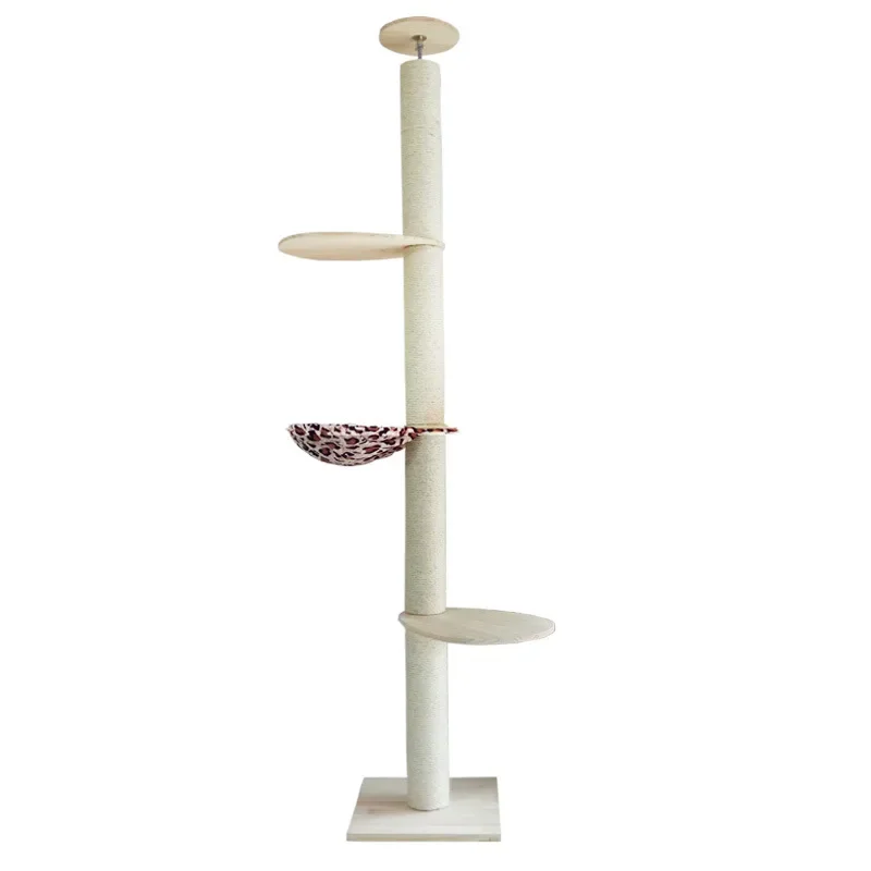 Floor to Ceiling Cat Tree Climbing Frame Cat Scratcher Tree Cat jumping platform toy