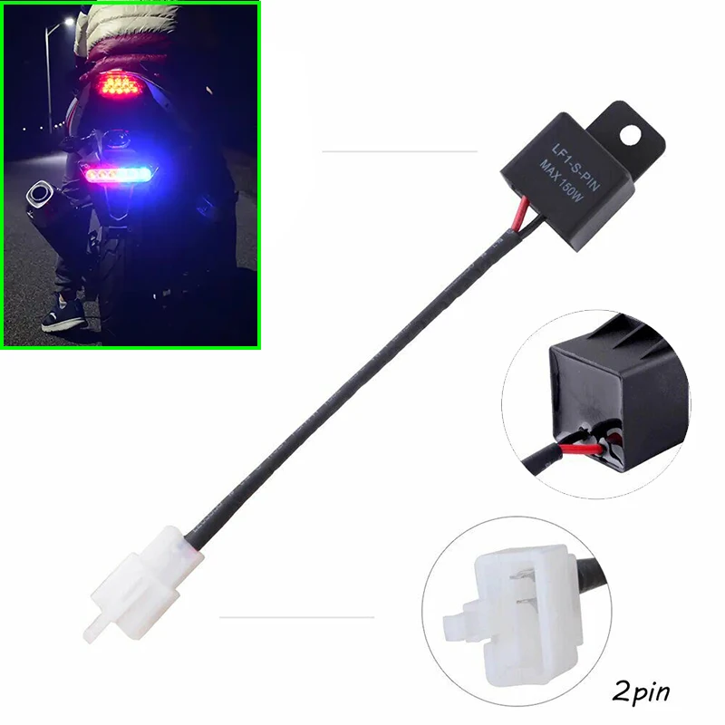 

1Pc Motorcycle Switch LED Turn Signal Indicator Blinker Light Led Flasher Relay Suitable For Yamaha R1 R6 FZ1 FZ6 FZ8 MT07 MT09