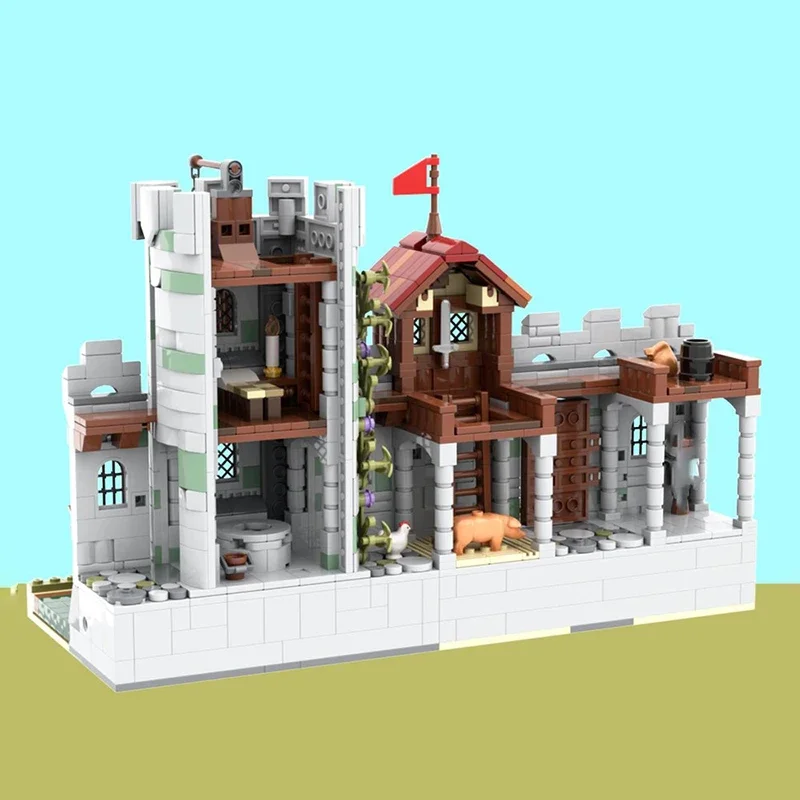 Moc Building Blocks Castello medievale Il vecchio maniero Tecnologia Mattoni modulari Modello Regali Giocattoli di Natale Set fai da te Assemblaggio