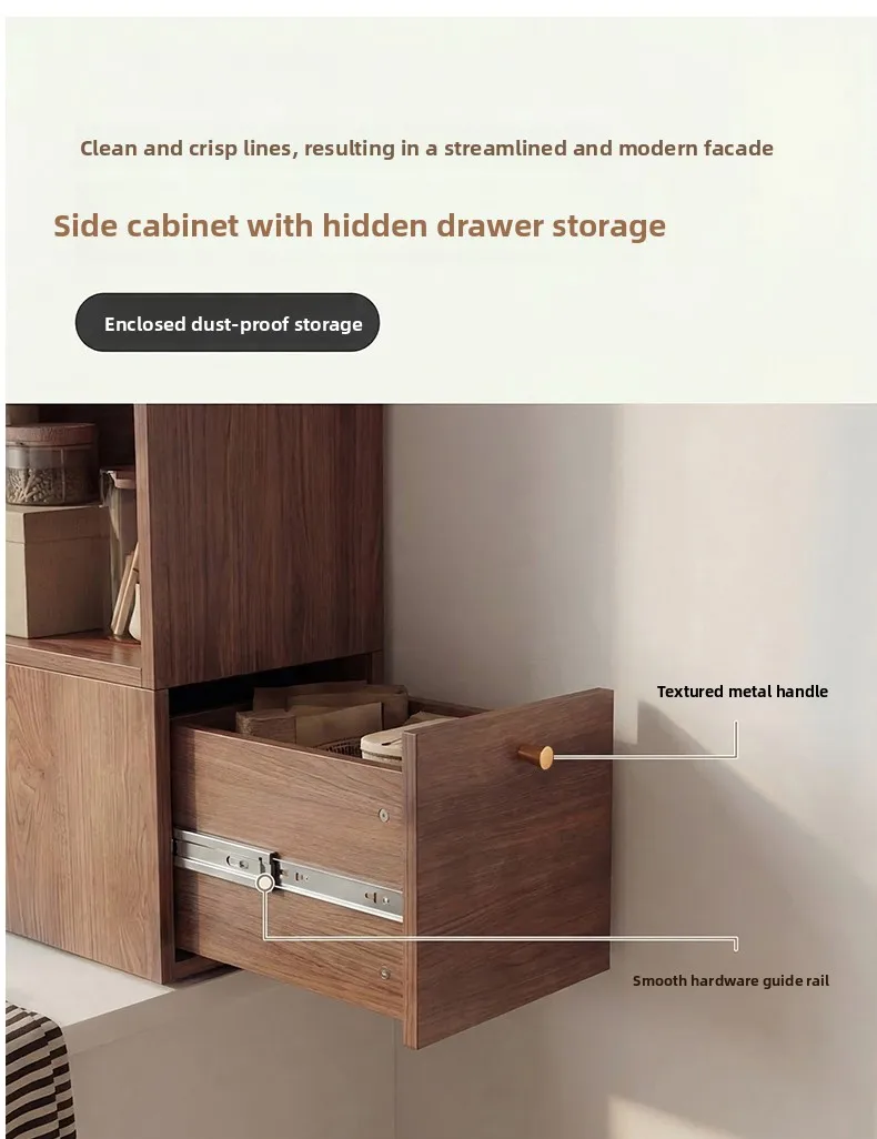 Yjq bay window cabinet bedroom balcony wall integrated storage cabinet computer desk glass door bookcase