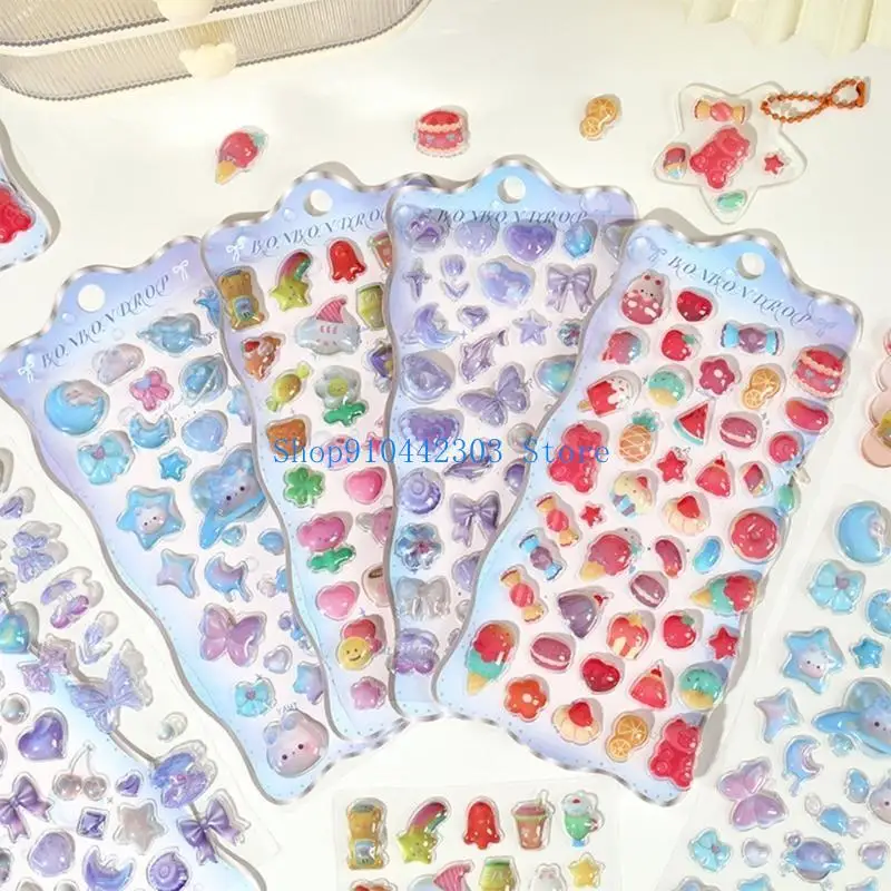 L4MD الكرتون تنقش ملصق PVC لمجلة الحرفية مخطط ألبوم صور سكرابوكينغ الاطفال ملصق تحفيزي لمكافأة #5