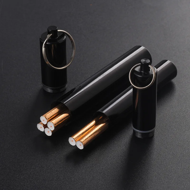 Extended Aluminum Alloy Cigarette Box Waterproof Cigarete Case Pill Toothpick Capsule Cigarette Accessory Mens Gift Gadgets