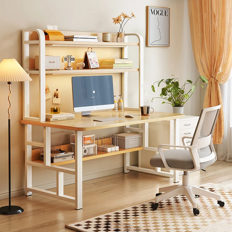 

Integrated desk, bookshelf, bedroom, simple computer desk, desktop, student writing desk, office