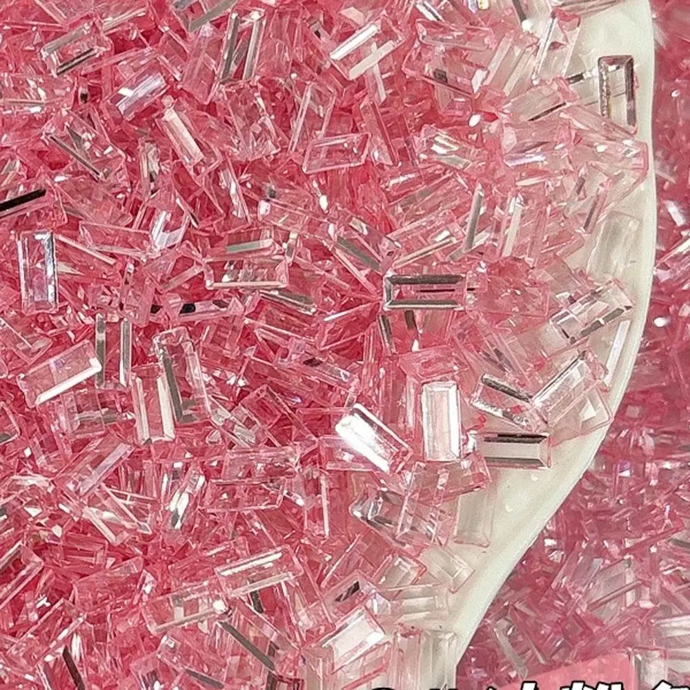 Transparent Ice Strip Fill Material 3*7mm Colorful DIY Squishy Bobo Ball Acrylic 100g Slime Handmade Fillers DIY Parts