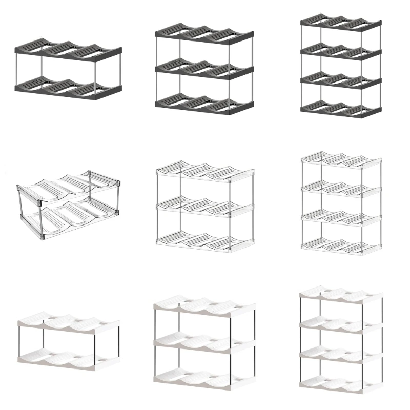 

Multiple Layer Organizers for Water Bottles Efficient Cabinet Storage Solution Dropship