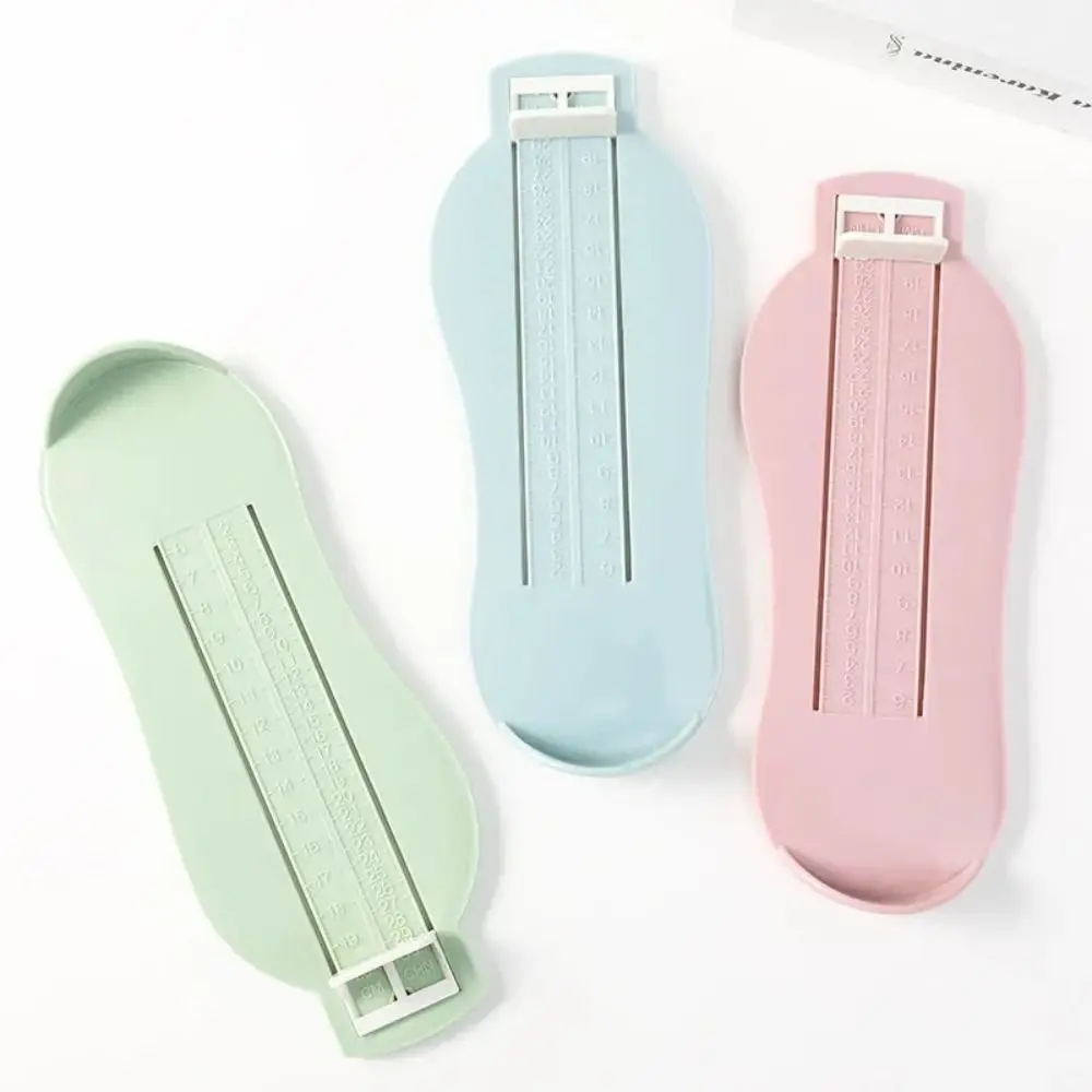 Simple Plastic Universal Adjustable Range Practical Foot Measure Gauge Children Feet Ruler Shoes Size Measuring Measures Tool