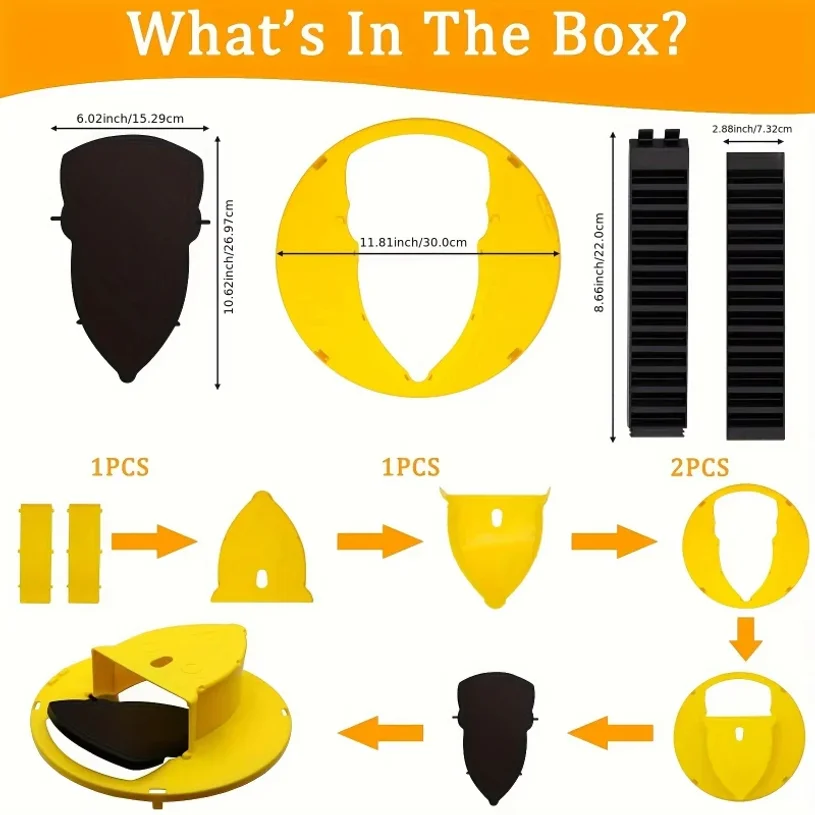 Bucket Lid Mouse Trap, Humane Mice Rat Trap for Indoor/Outdoor,5 Gallon Bucket Compatible, for Home, Chicken Coops, Garden