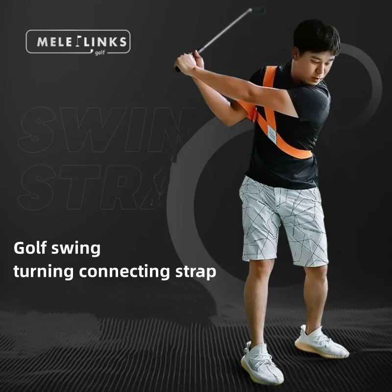 Terylene Golf Swing Training Aid Orange Golf Posture Practice Correction Arm Band Navy Blue Golf Swing Strap Belt