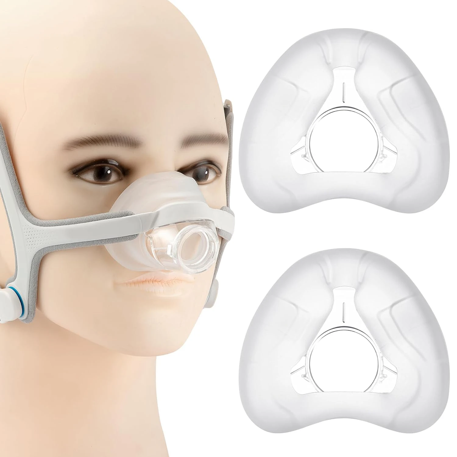 2/1 Pack Nasal Cushion for Airfit N20 Silicone Replacement , Compatible with N20 Face Masks, AirfitN20 Mask Covering Nose，Soft