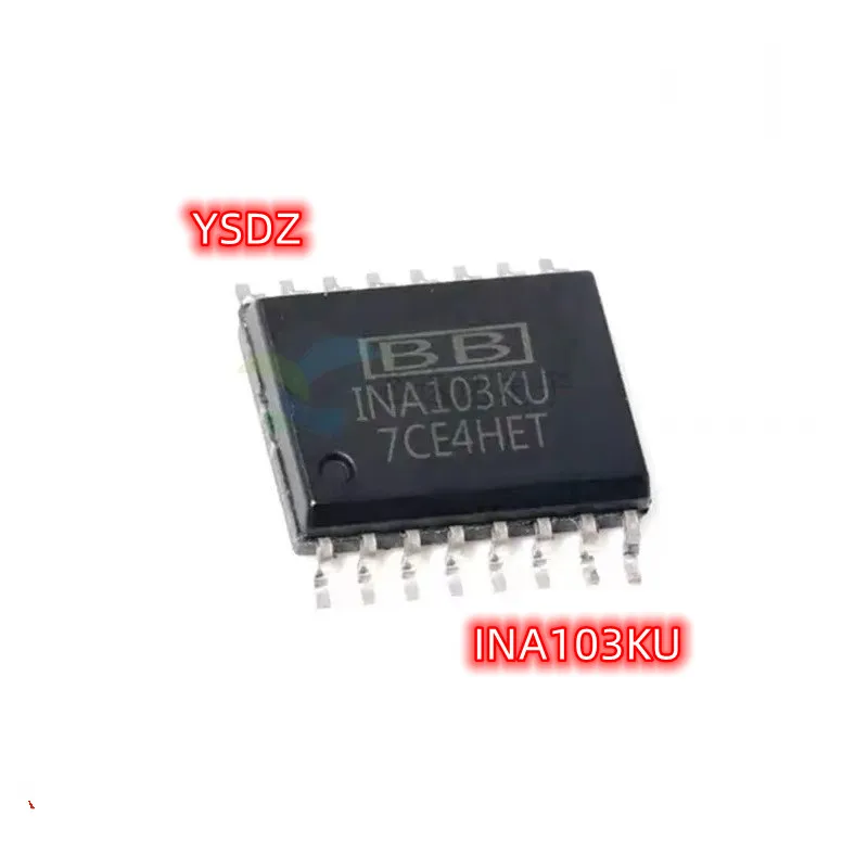 NEW 2pcs/lot INA103KU INA103U INA103 SOP16 Datasheet Electrical Switching Integrated Circuits for Electronics Projects