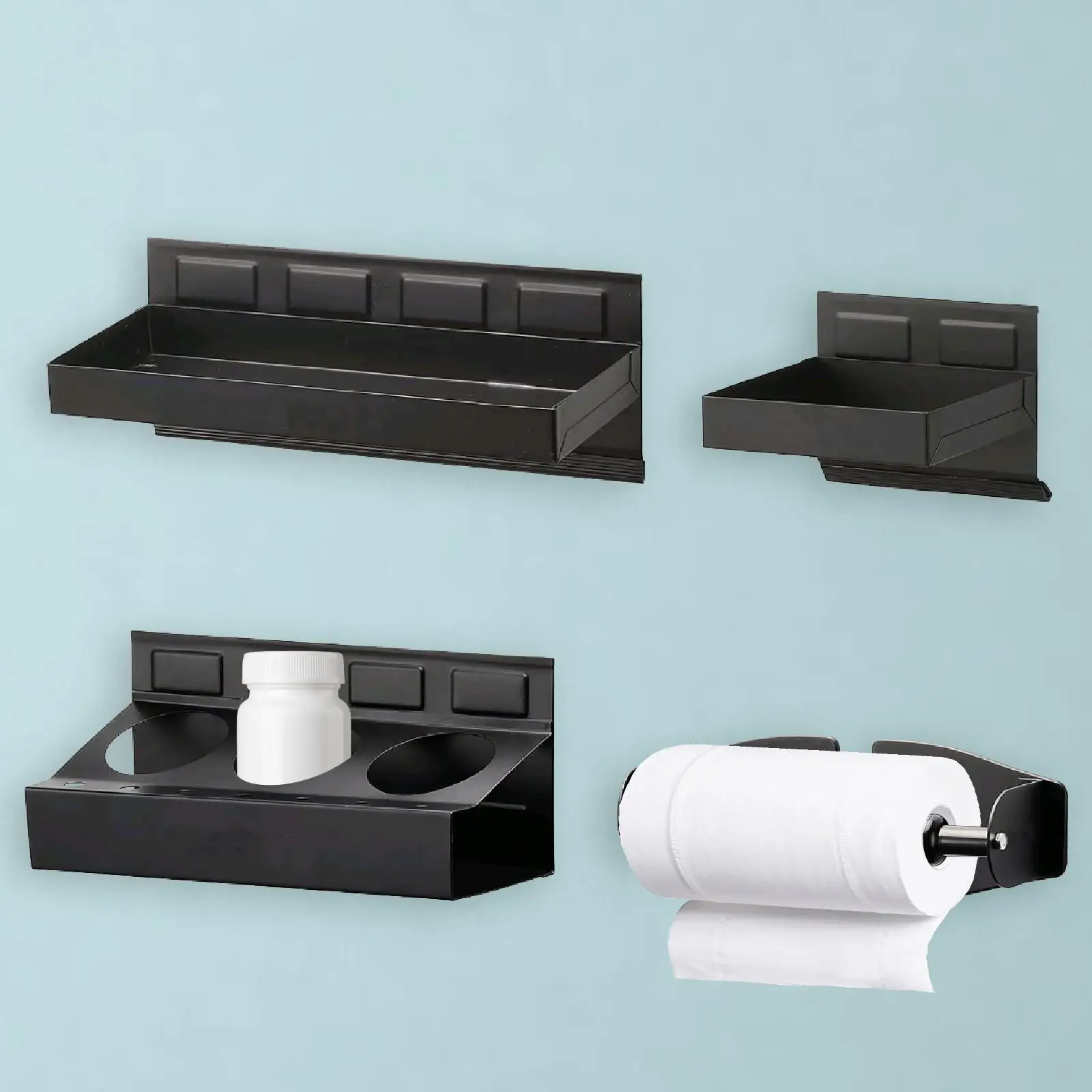 

4 Pieces Magnetic Tool Box Holder Multipurpose for Repair Shops and DIY