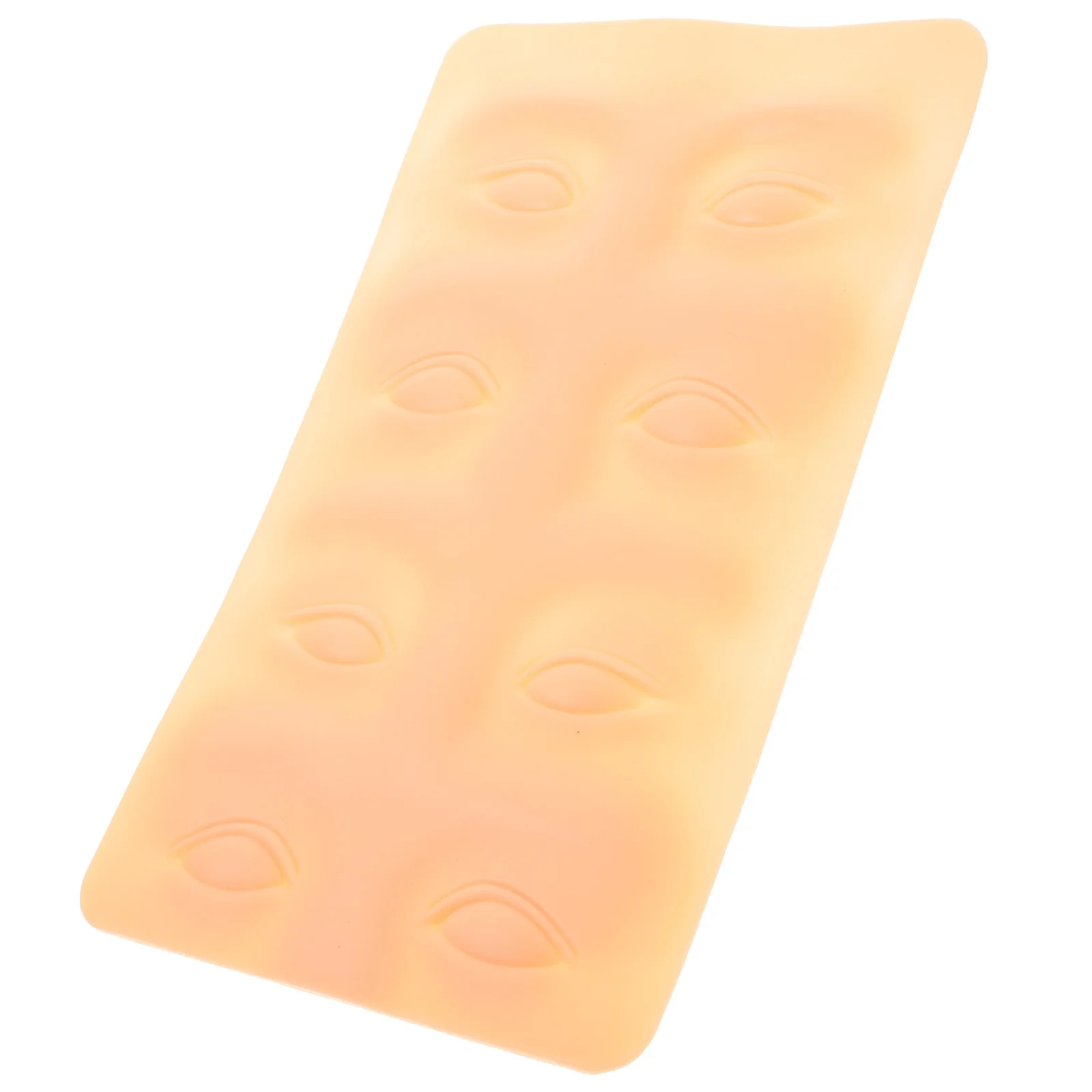 

3D Eyeliner Practice Skin Reusable Food Grade Material Realistic Texture for Makeup Training Beginners Artists