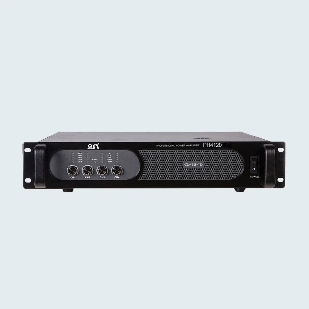 

4 channel class d high power amplifier PH4120