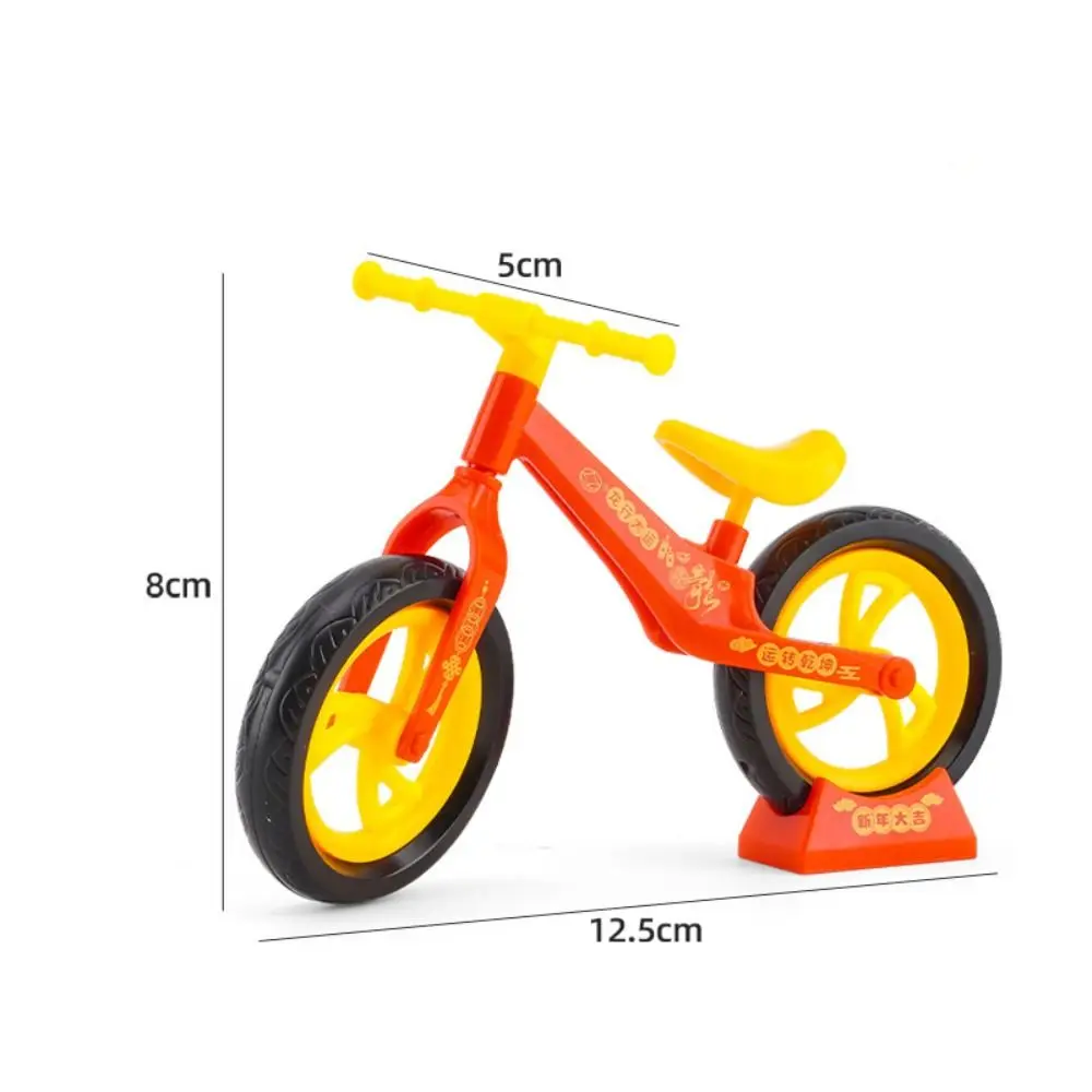 Kinder Puzzle Spielzeug montiert Fahrrad Spielzeug Modell gleiten bewegliche DIY Mini Fahrrad Plastiks pielzeug Spaß lernen Balance Autos pielzeug