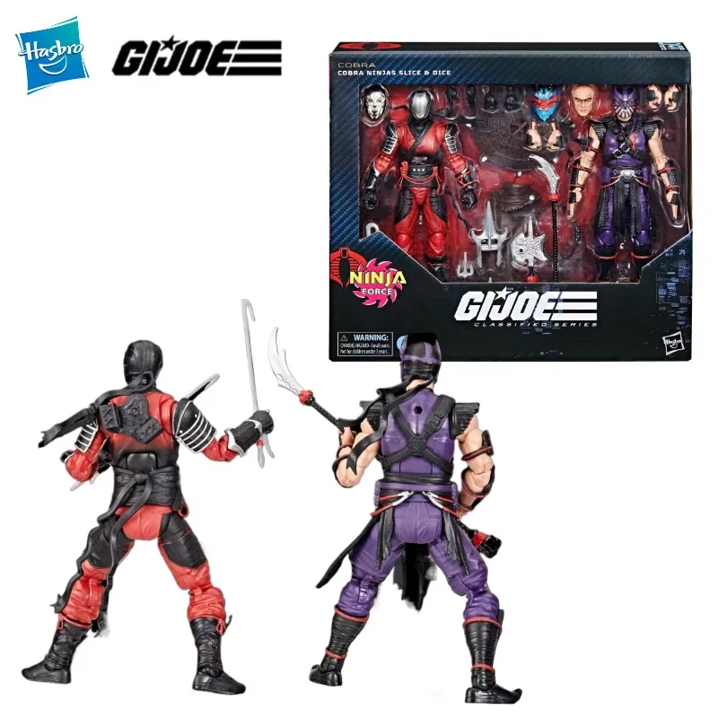 

New Original Hasbro G.I. Joe Classified Series #160 Cobra Ninjas Slice & Dice 2-Pack Action Figure Model