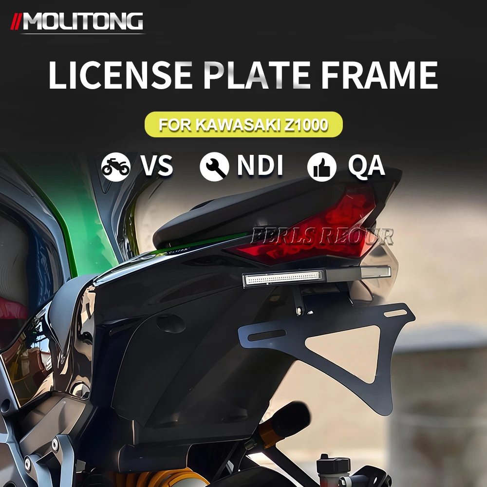 

for Kawasaki Z1000 2018-2023 LED Tail Light with Integrated Turn Signals & License Plate Bracket | All-in-One Stop Brake Light