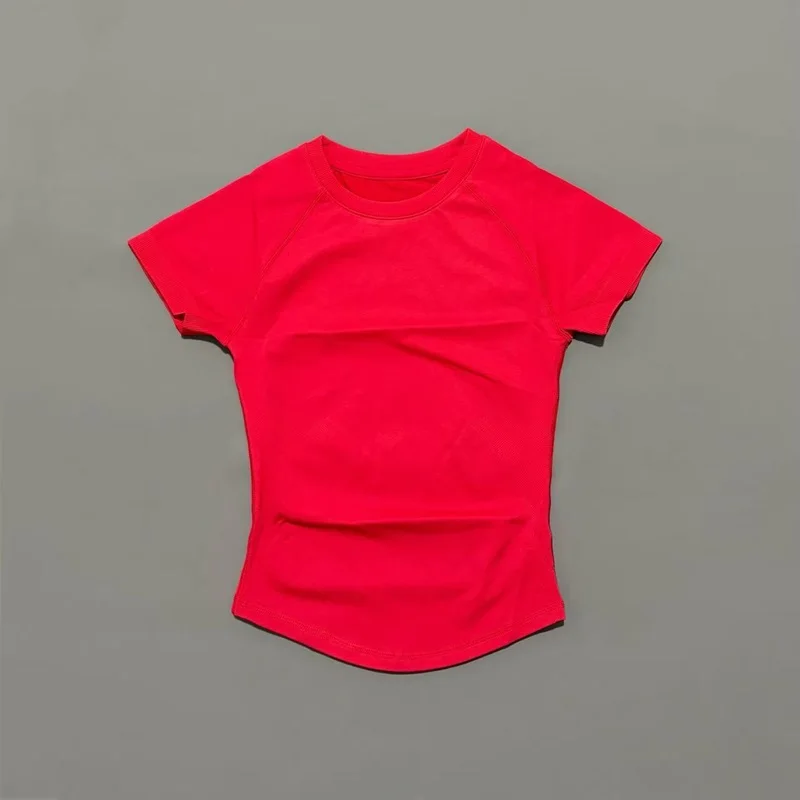 HISTELLO Sporttop met korte mouwen Dames Gym Yoga Top Trainingskleding Sport T-shirt Fitness Activewear Running Tight Tops