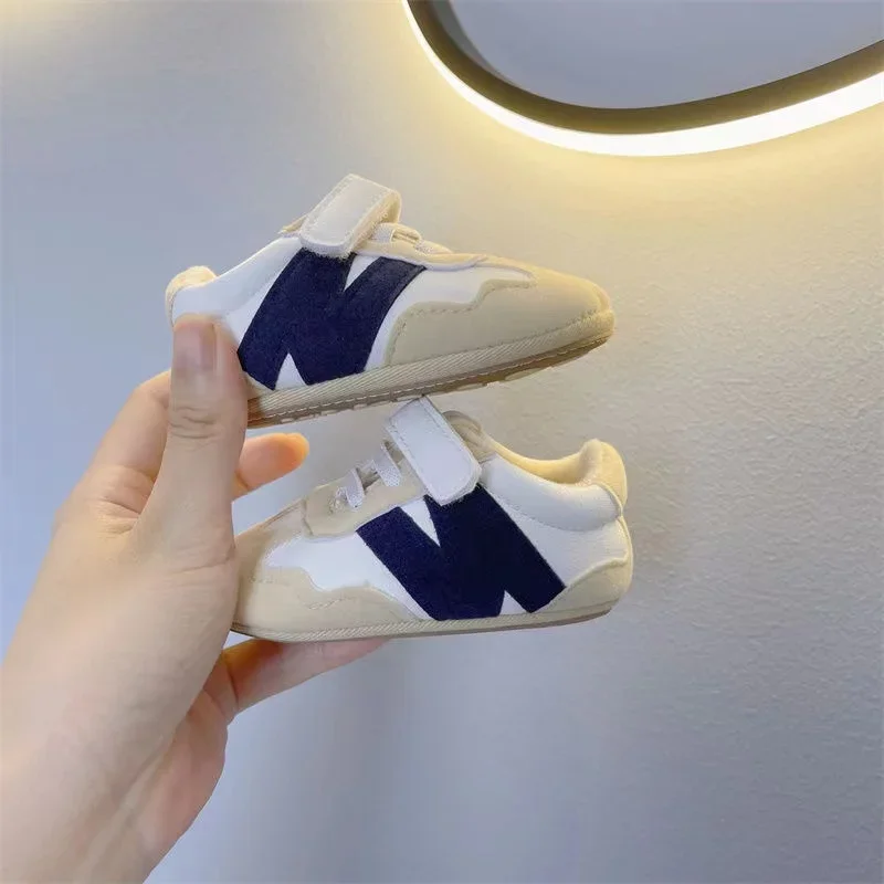 

Newborn Baby Sneakers Letter Patchwork Baby Casual Shoes Anti-slip Hundred Toddler Baby Boys Girls Shoes 0-18 Months