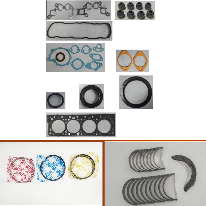 K21 K25 complete engine full gasket set kit crankshaft connecting rod bearing piston ring for Nissan Forklift 2.5D 8v