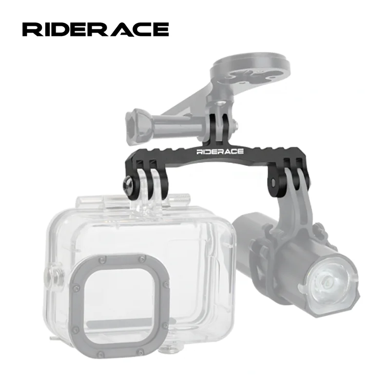 Bicycle Computer Mount Holder Aluminum Alloy Bike Camera Light Mount Dual Bracket For Gopro Hero 11/10/9/8/7/6/5 Stand Adapter