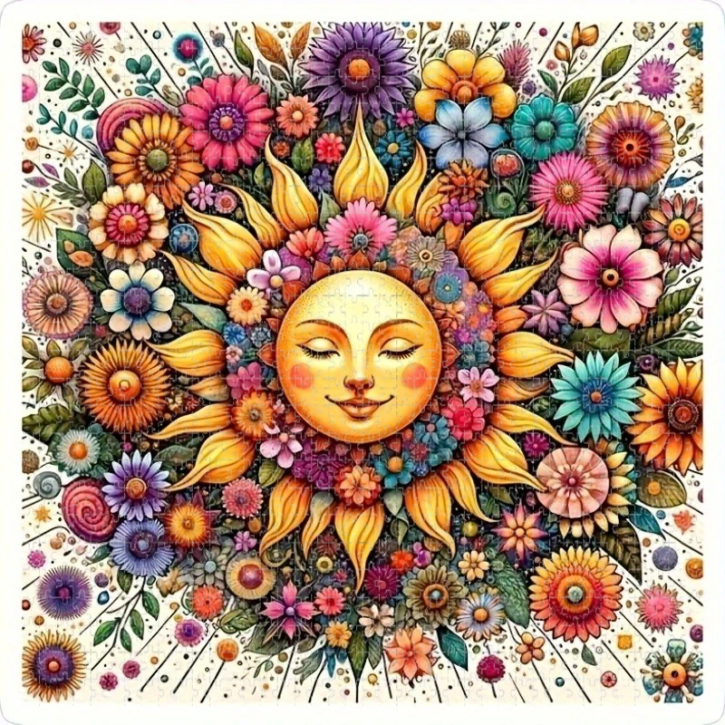 500/1000pcs for Adults Jigsaw Puzzle Challenging Large-Scale Brain Teaser with Complex Patterns, Portable Box for Family Games