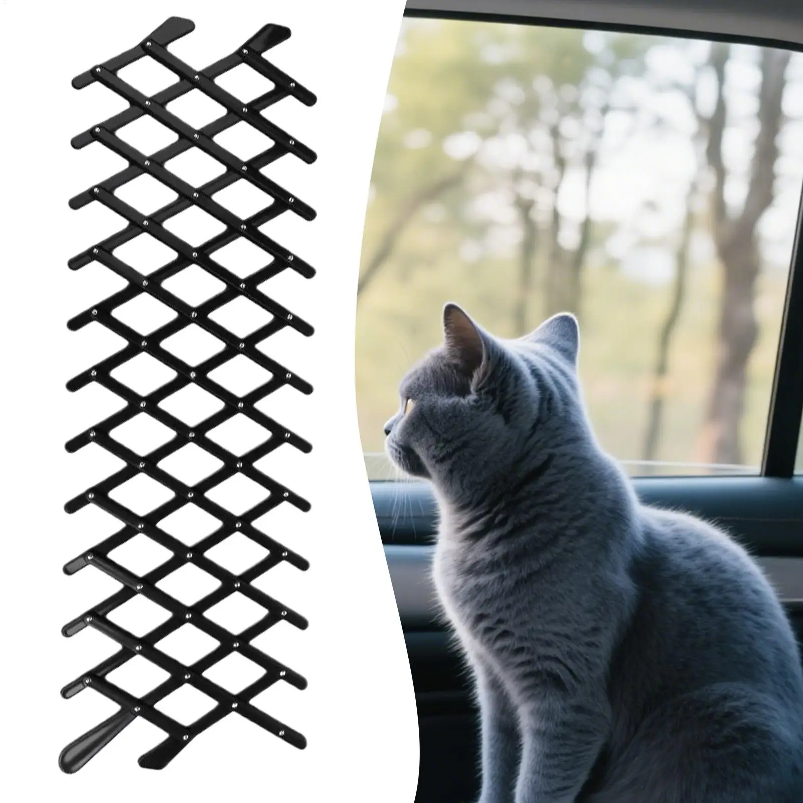 

Car Window Dog Barrier Extendable Car Window Pet Gate Prevents Pets From Leaping out Security Protection Guardrail Accessories