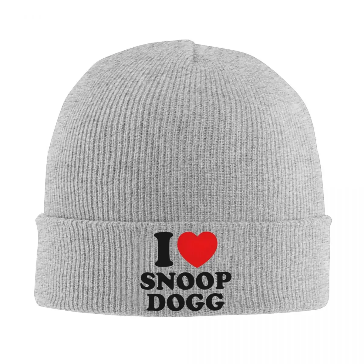 

I Love Snoop Dogg Knitted Hat Women's Men's Skullies Beanies Winter Hats Acrylic Hip Hop Music Album Casual Caps