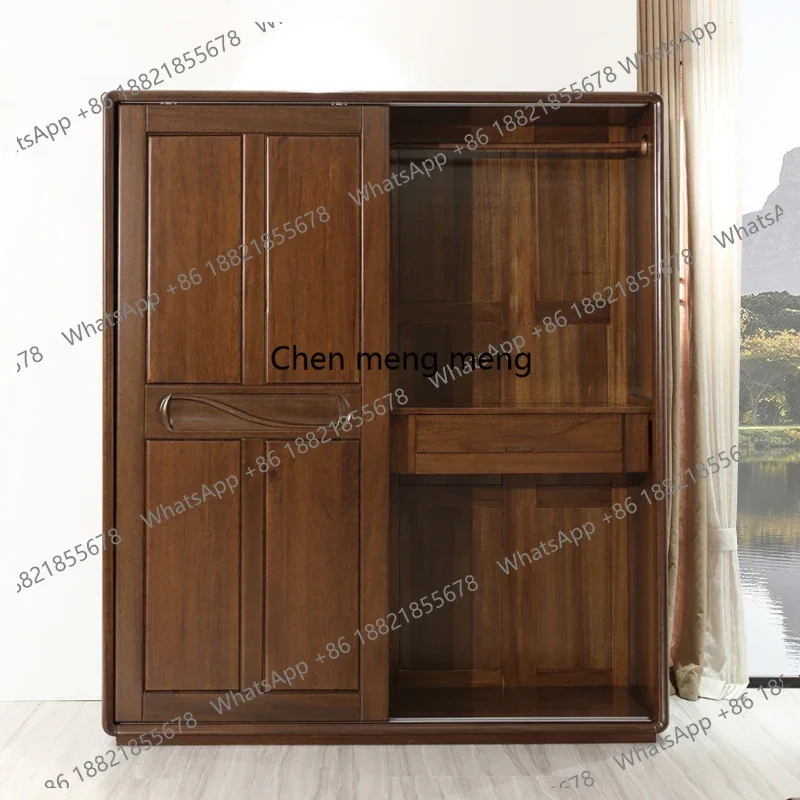Aesthetic Vintage Wood Wardrobes Orgnizer Luxury Display Clothes Wardrobe Adult Wooden Modern Guarda Roupa Bedroom Furniture