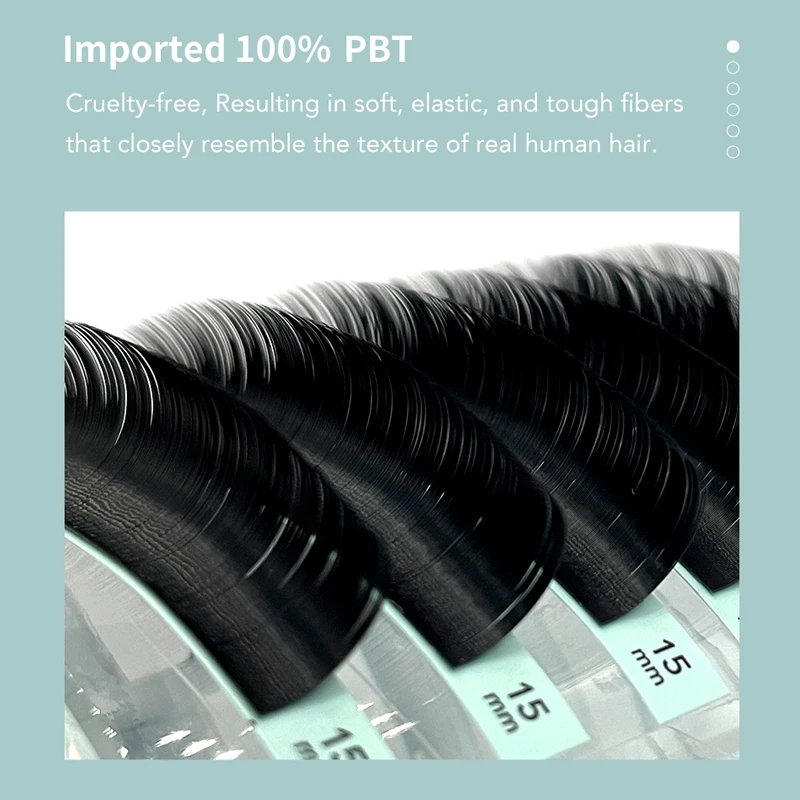 DIYDAY 16 filas de pestañas clásicas individuales, postizas naturales de mink, curvatura B C CC D DD, suministros para extensión de pestañas 4