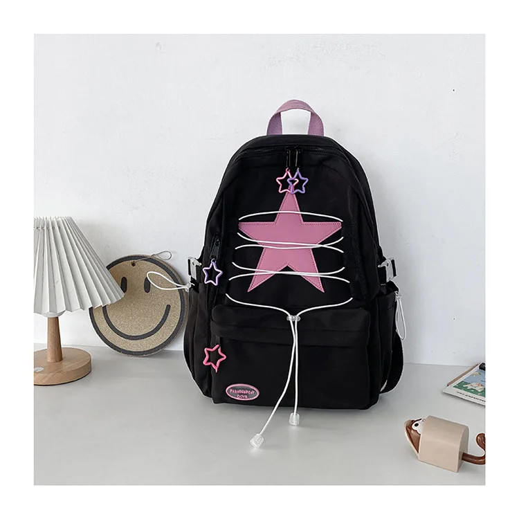 Nylon Waterproof Women Backpack Large Capacity School Bag For Girls Anti-theft Design Men Travel Bags Large Capacity Bookbags