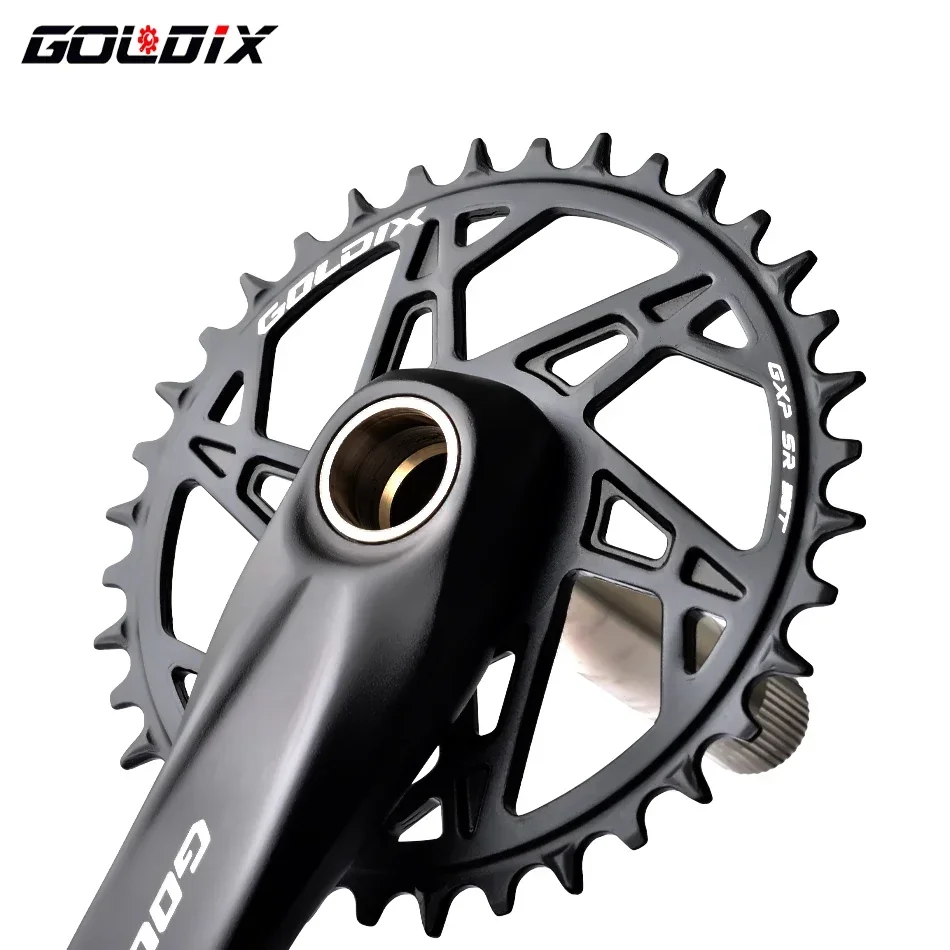 GOLDIX for Bicycle Chainring 32/34/36/38/40T Wide Narrow Chainwheel Crankset Crown for Sram 3 Bolt 9/10/11S