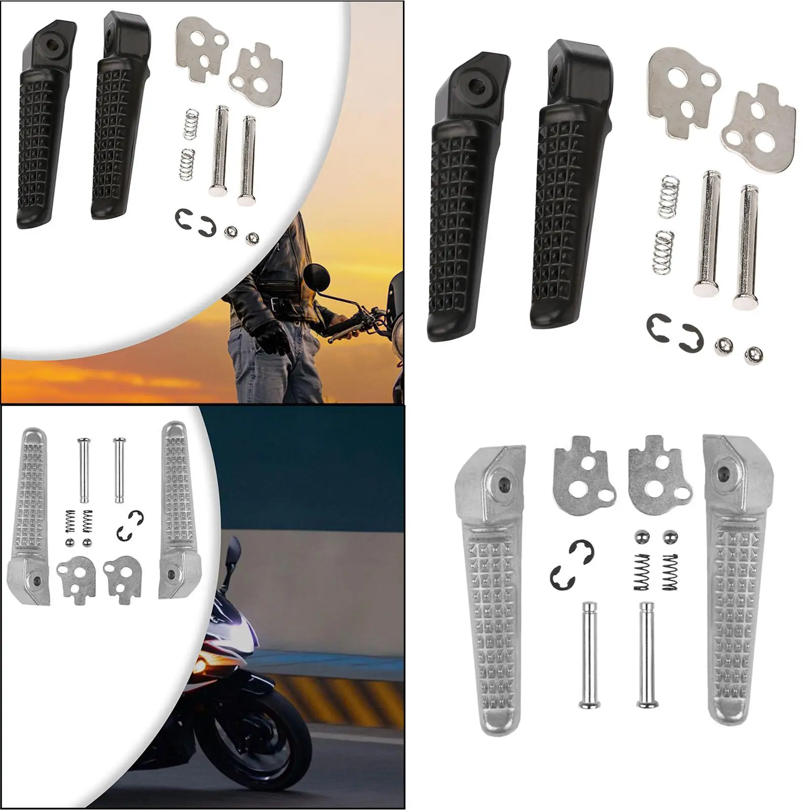 Durable Aluminum Motorcycle Rear Passenger Foot Pegs for CBR1100XX
