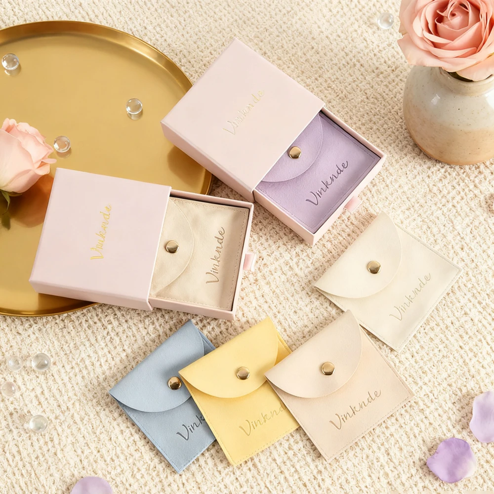 شخصية صندوق مجوهرات الوردي 9x9x2.5 سنتيمتر ورقة درج الحال بالنسبة مع 8x8 سنتيمتر ستوكات زر حقيبة الزفاف يمكن طباعة شعار مخصص #1