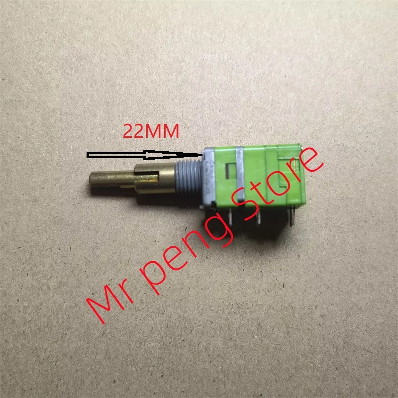 1pcs for ALPHA Alfa RD912DSF-20 precision potentiometer, two axis B50K belt, switch shaft length 22mm