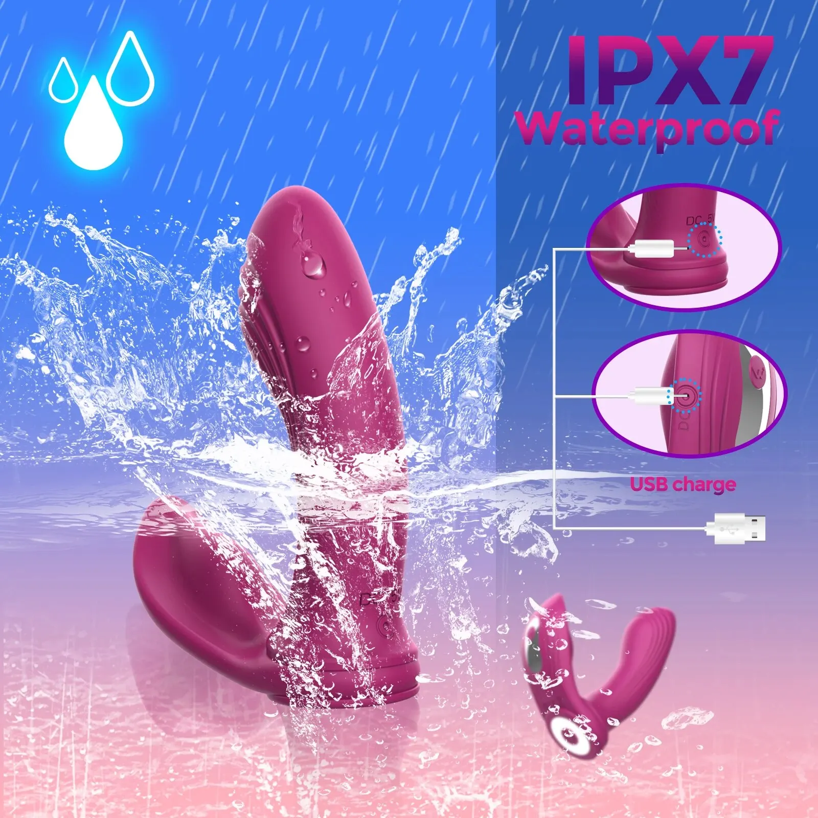 3-in-1 Wearable Panties Dildo Vibrators Penis Cock Ring Disassembly Remote Sex Toys 10 Speed G Spot Clitoris Stimulate for Women