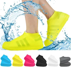 1 Pair Waterproof Non-slip Silicone Shoe High Elastic Wear-resistant Unisex Rain Boots for Outdoor Rainy Day Reusable Shoe Cover