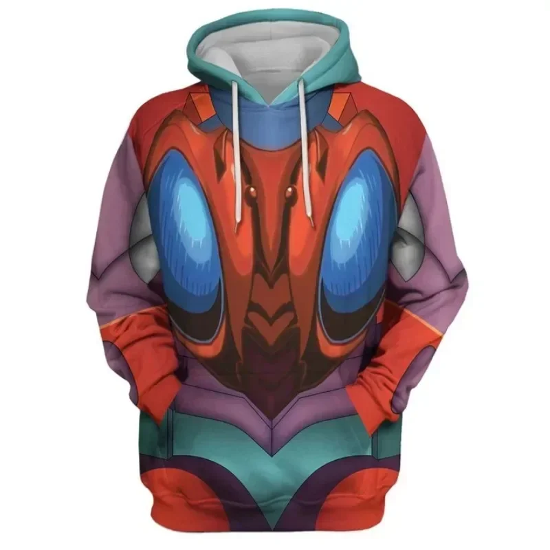 Die neue Herbst-/Winterkollektion 2026 der Marke Bandai umfasst ein stilvolles Kapuzen-Sweatshirt für Herren, das von Transformers inspiriert ist. – Detail 9