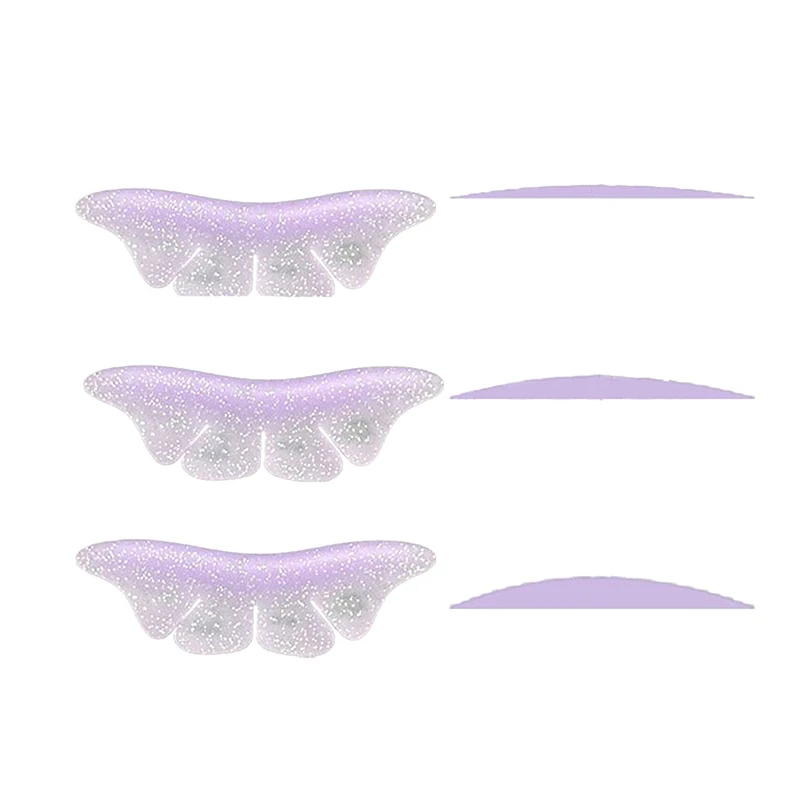 Glitter Butterfly Lash Lift Shields Silicone Eyelash Perm Pads Lash Lifting Rods 3D Eyelash Curler Accessories Applicator Tool