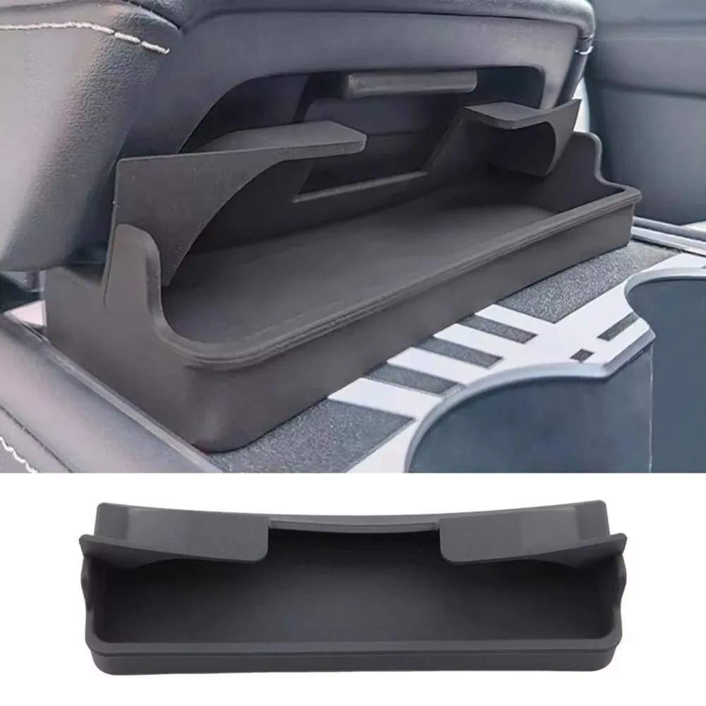 

Silicone Central Armrest Storage Box Multifunction Durable Car Glasses Storage Case Black for Model 3 Highland Accessories