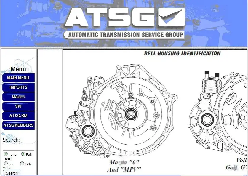 Newest Automatic Transmissions Service Group Repair Information ATSG Auto Repair Software Manual Diagnostics English