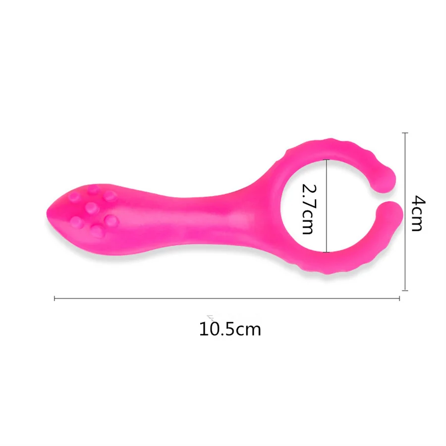 Vibrador de anillo para pene, estimulador de clítoris, masajeador de punto G, Clip, retraso de la eyaculación, productos para adultos, Juguetes sexuales para parejas