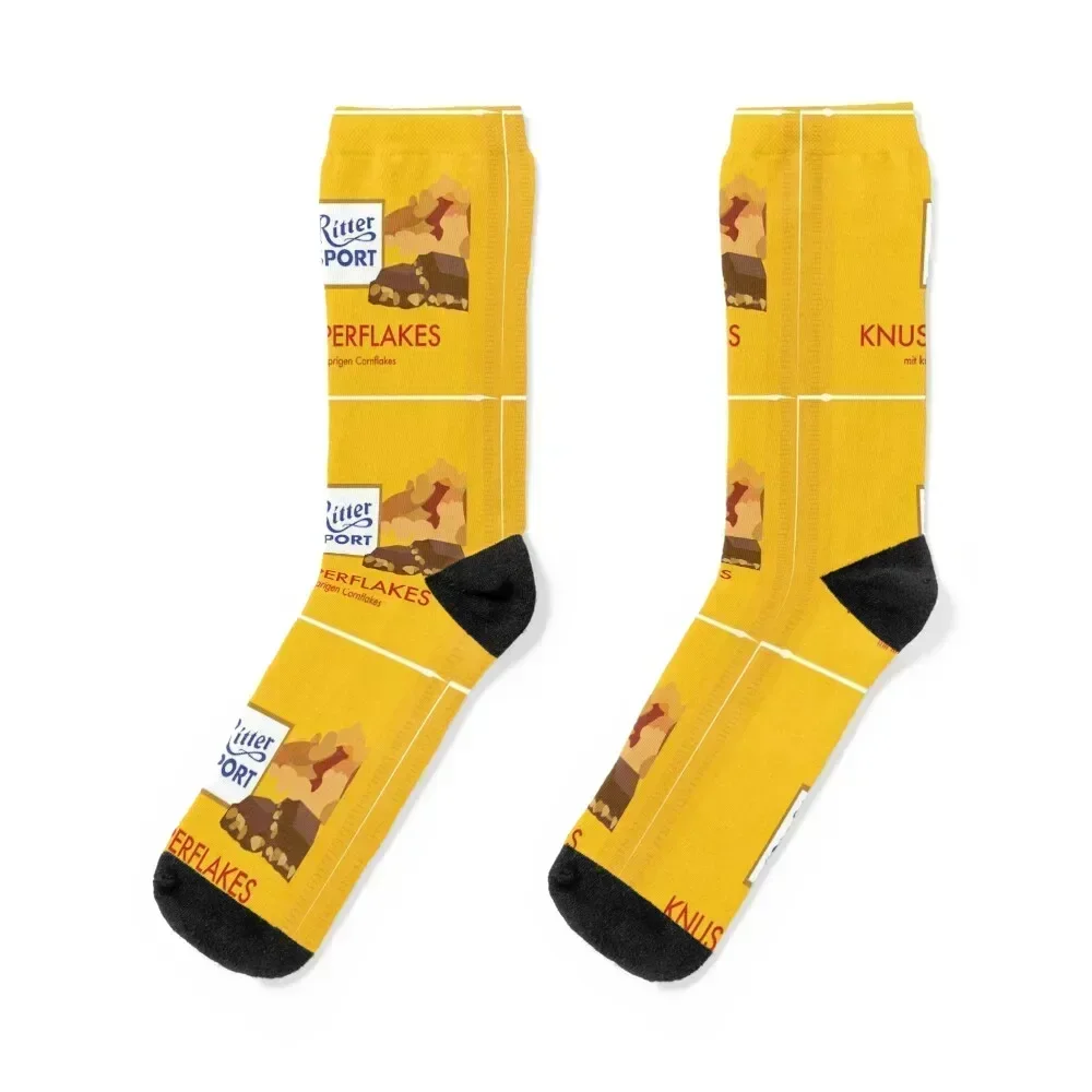 Ritter Sport Knusperflakes Socks aesthetic anti slip football hiphop Men's Socks Woman Men's