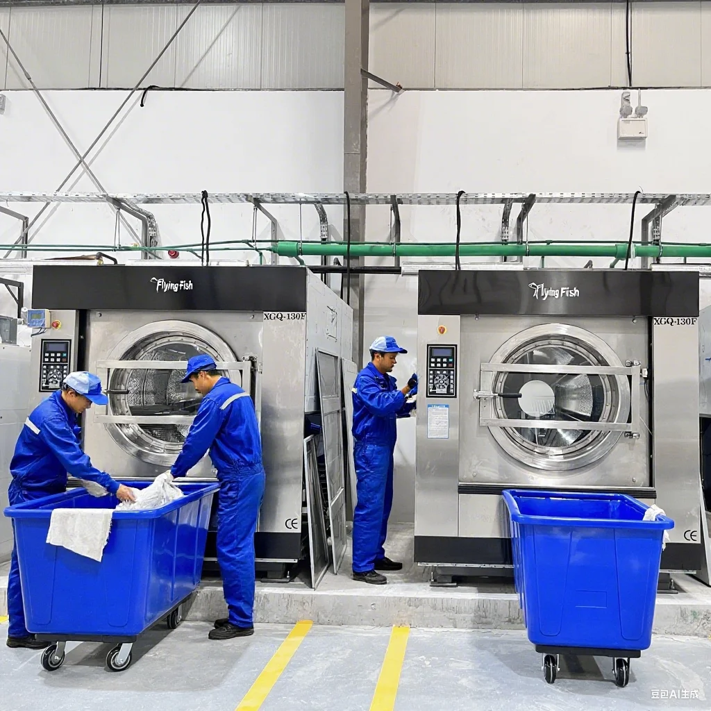 

Semi Curtain Industrial Fabric Washing Machine 50KG Industrial For Hotel South Africa Pakistan